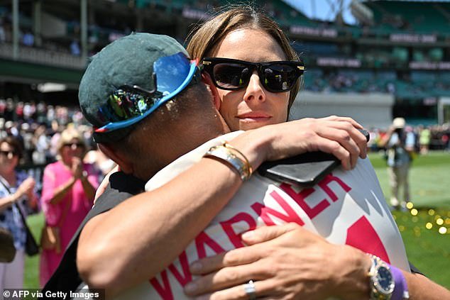 Warner, 37, waved goodbye to Test cricket in emotional scenes at the SCG on Saturday