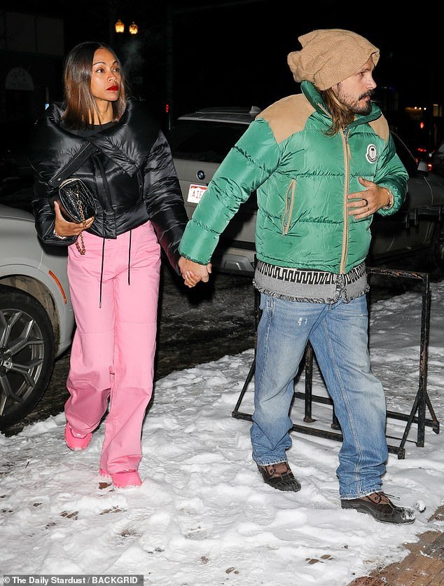 They went on a double date with their good friends Zoe Saldana, 45, and her husband Marco Perego