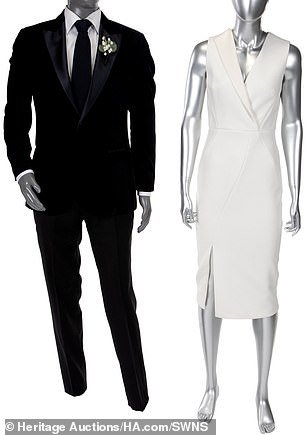 The wedding ensembles of Connor Roy and Willa Ferreyra from Succession