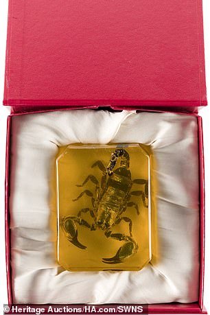 Tom Wambsgans and Shiv Roy's Scorpion in resin with box is one of the items up for sale