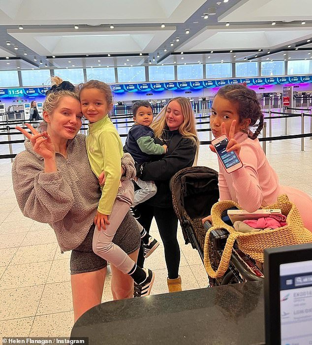 Things didn't initially go to plan either when she first arrived in Bali with her children Matilda, seven, Delilah, five, and Charlie, two, ahead of New Year's Eve.