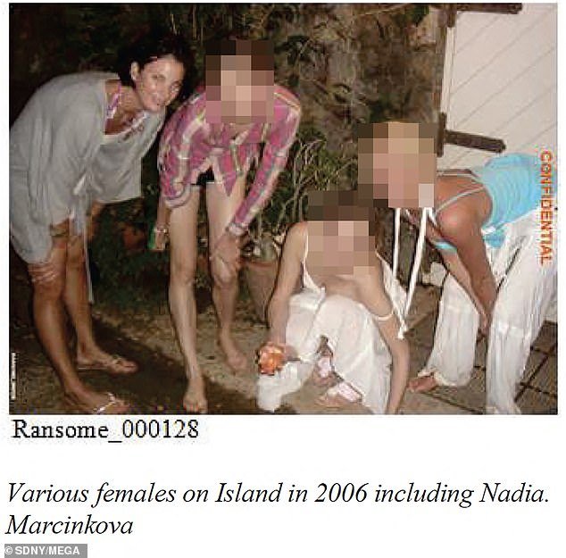 Never-before-seen footage shows young women at his private island home in 2006