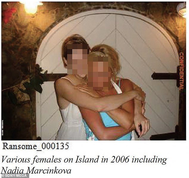 The shocking footage - which is among the first to show what happened while Epstein was at Little St. James with the girls and women he invited - was part of documents included in a file on Sarah Ransome.