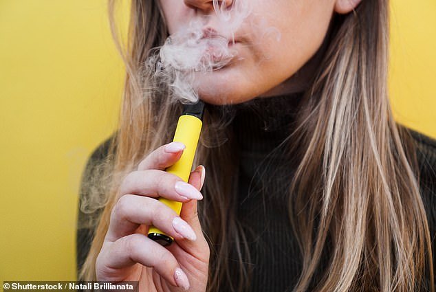 Mrs. Wakefield later shocked Chatfield when she recalled a young vape-addicted woman vomiting a strawberry-like flavor coming from her vape (pictured is a stock photo)