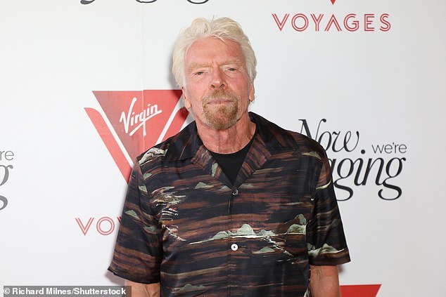 The claim about the sex tapes was described as 'baseless and unsubstantiated' by spokesperson Richard Branson (pictured)