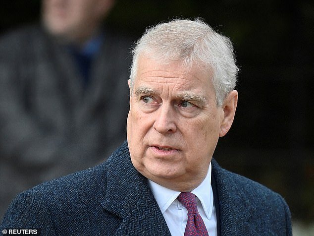 Prince Andrew (pictured) stepped back from public life after the fuss over his friendship with Epstein
