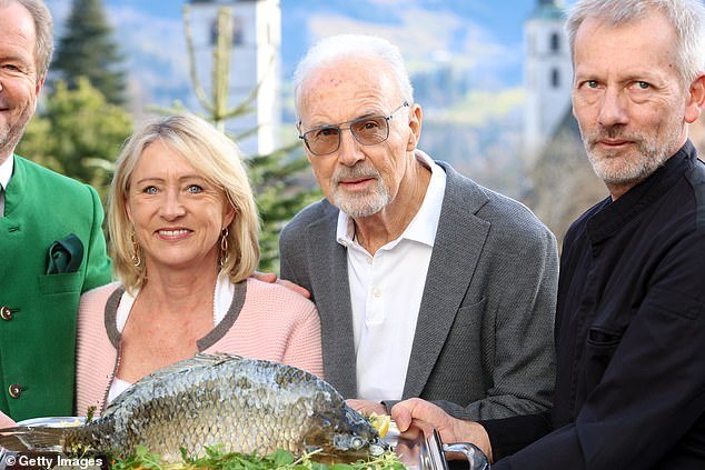 The Beckenbauer family attended a traditional New Year's carp dinner in the Austrian city