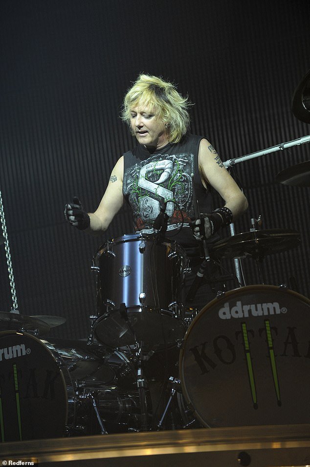 Kottak was best known as the drummer for the German rock band Scorpions from 1996 to 2016 (photo 2010)