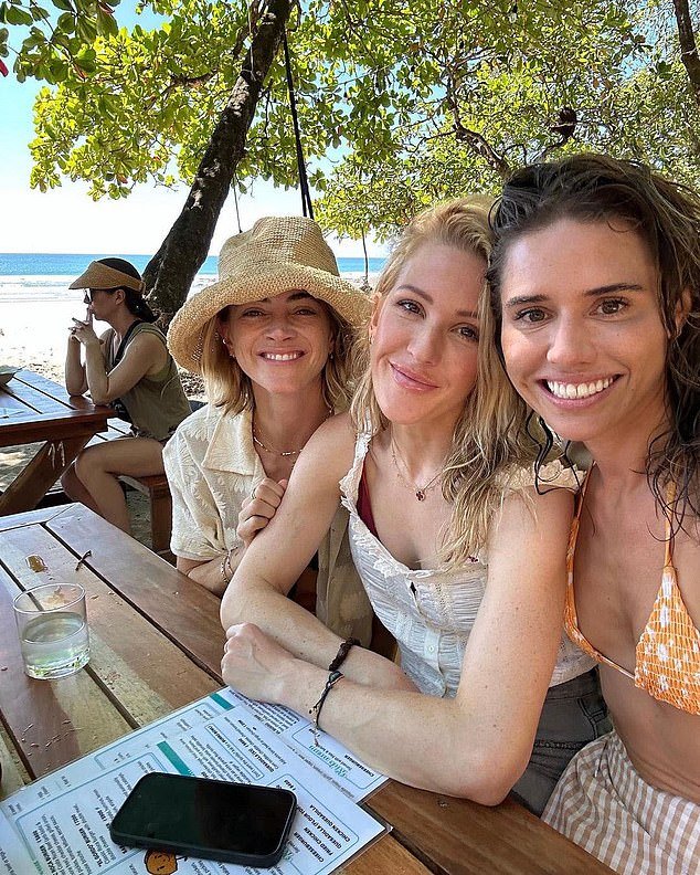 RICHARD EDEN: Ellie Goulding has used her guest editorship of Radio 4's Today program to preach about the environment and rewarded herself with a long holiday.  In the photo: Goulding with friends in Costa Rica