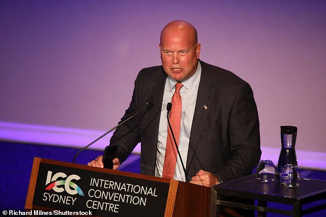 Trump's former Attorney General Matt Whitaker drove three hours through the snow from the capital Des Moines on Tuesday afternoon to address the Five Seasons Republican Women