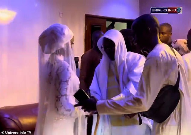 The wedding took place at Aisha's home and was attended by family and close friends