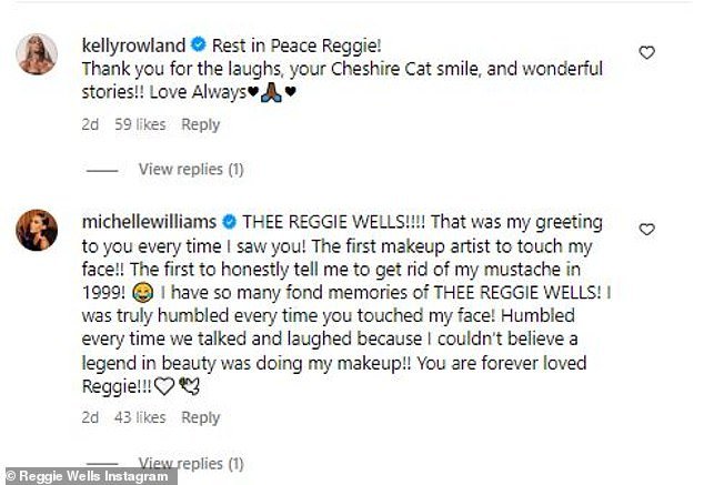 Kelly Rowland and Michelle Williams share their memories of Reggie Wells
