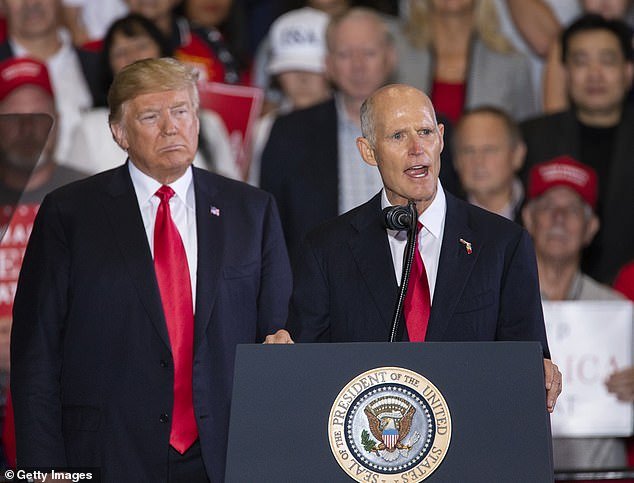 Scott endorsed Trump in November and the senator previously campaigned for the president's 2020 re-election