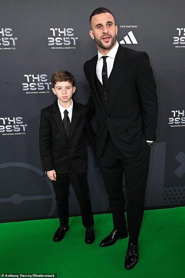 Despite the furore surrounding his wedding, Kyle brought their son Roman, 11, to the Best FIFA Football Awards