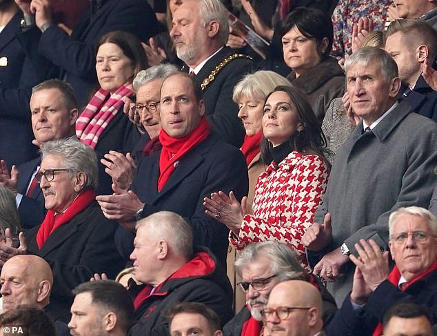 In February last year, the royal - who are patrons of the Rugby Football Union (RFU) and Rugby Football League (RFL) - appeared in good spirits as she attended a Six Nations rugby match with her husband Prince William.