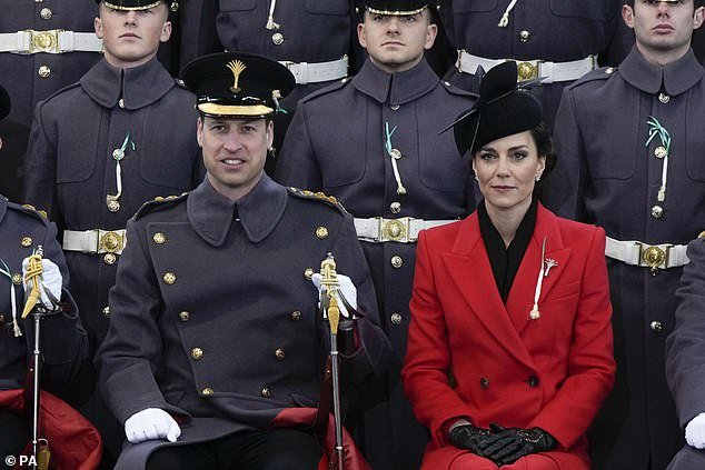 Last year, Kate accompanied her husband, who made his first visit to the 1st Battalion Welsh Guards at Combermere Barracks in Windsor as their newly appointed colonel of the regiment.