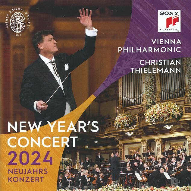 VIENNA PHILHARMONIC: New Year's Concert 2024 (Sony 19658858932, two CDs).  This New Year's concert from the Golden Hall of the Musikverein in Vienna had a special flavor