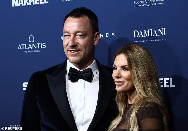 The couple posed for photos as they arrived at the star-studded party, which celebrates international football excellence