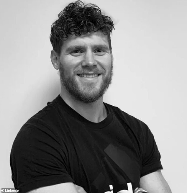 Simon (pictured) works as a senior sports marketing manager for Adidas and specializes in promoting rugby and boxing for the brand