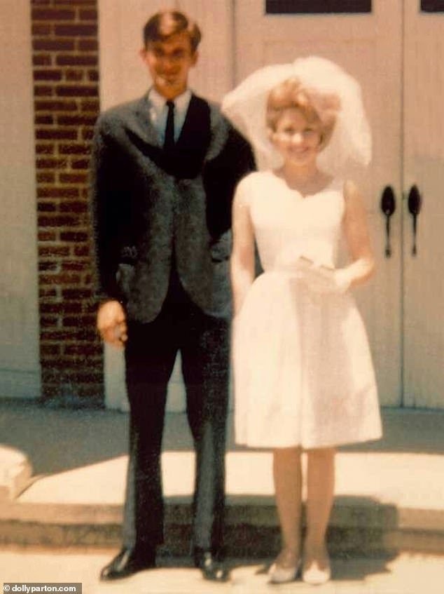 It comes after Dolly revealed the secrets of her nearly 60-year marriage (Dolly and Carl pictured at their 1966 wedding)