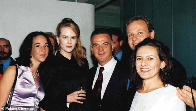 Her cheekbones appeared more prominent and her defined eyebrows now appear bolder and lifted.  Pictured at the cinema's opening in 1996