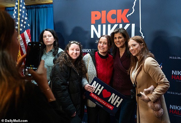 DailyMail.com has covered many of Haley's campaign events, including Thursday in New Hampshire, where she posed for photos with voters.