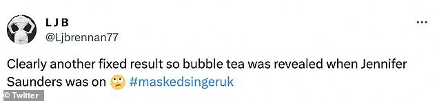 1705786480 743 The Masked Singer UKs Bubble Tea is unveiled as Absolutely