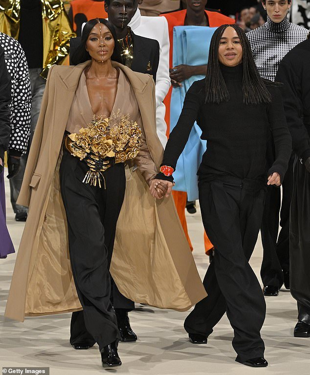 She later snagged the brand's creative Olivier Rousteing for the show's finale.