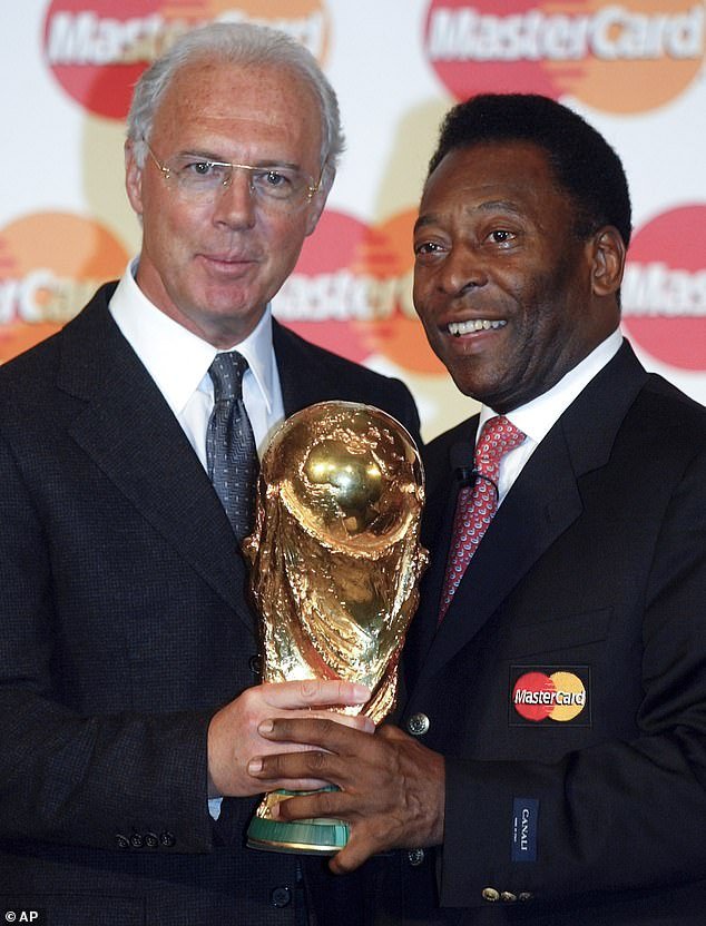 The late greats Franz Beckenbauer and Pele both made Ronaldo's list