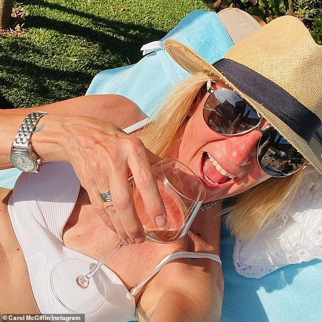 Taking to Instagram in December, Carol joked that she had been 'drinking mostly rosé wine' following her departure from ITV's Loose Women