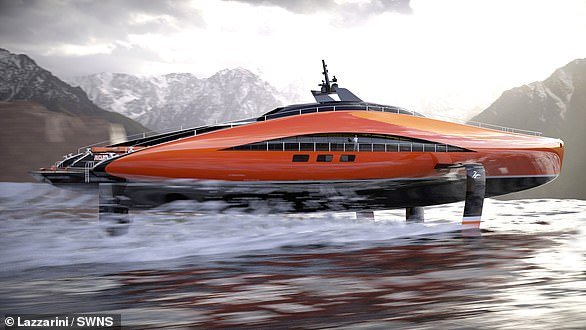 Italian makers Lazzarini Design Studio have released images of their latest concept yacht called the Plectrum (pictured)