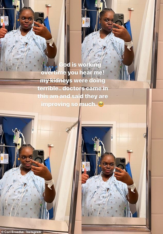 Cori Broadus revealed on social media that she has suffered a serious stroke and updated her followers about her condition