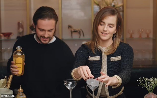 Emma and her brother Alex entered a race to make a Vesper Martini