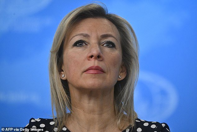 Russian Foreign Ministry spokesperson Maria Zakharova in Moscow on January 18, 2024