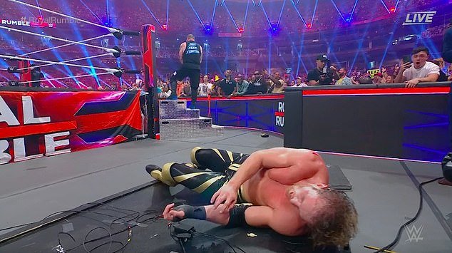 Owens kept the crowd happy by putting Paul through a table