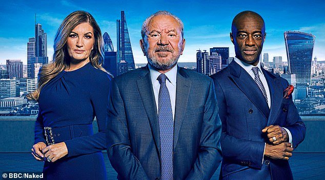 Karren is gearing up for the 18th series of the show, and she has teased fans that the upcoming candidates are the 'highest qualified' to ever appear on the series (L-R: Karren, Lord Alan Sugar and Tim Campbell)