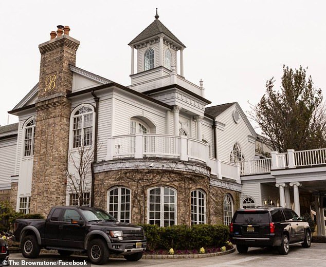 In exchange for carrying out the attack, prosecutors say Manzo allowed Perna to host a lavish wedding reception at his Brownstone Restaurant (pictured) in Paterson, New Jersey, for a fraction of the price.