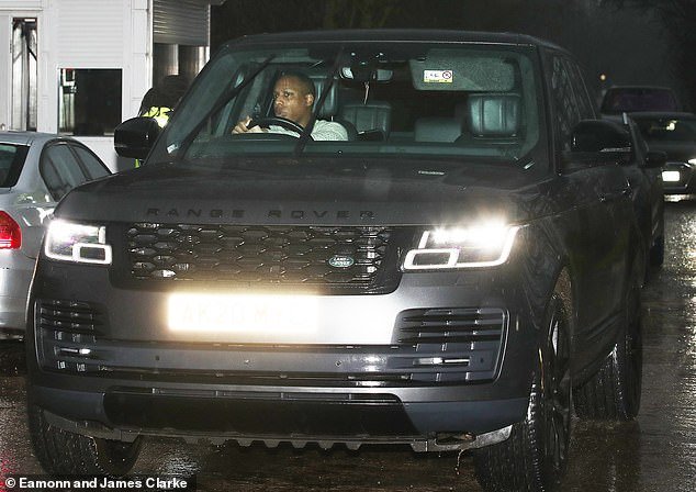 Rashford's brother and agent Dane was also seen arriving in Carrington ahead of the talks