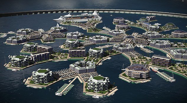 The Seasteading Institute planned a floating city off the coast of Polynesia (Seasteading Institute)