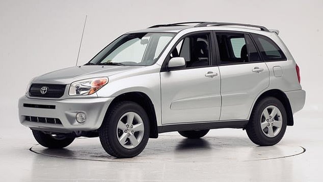 The voluntary recall will affect 50,000 models, including the 2003-2004 Corolla, 2003-2004 Corolla Matrix and 2004-2005 RAV4 (pictured)
