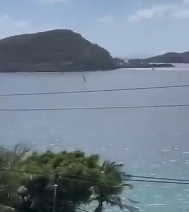 A few seconds into a social media clip circulating online, you see the plane flying towards the water at high speed
