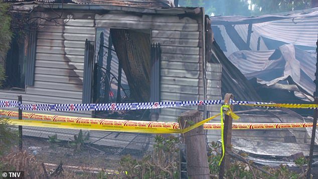 The property on Bribbaree Road, Bribbaree, went up in flames at 12.15pm on Sunday following an alleged arson