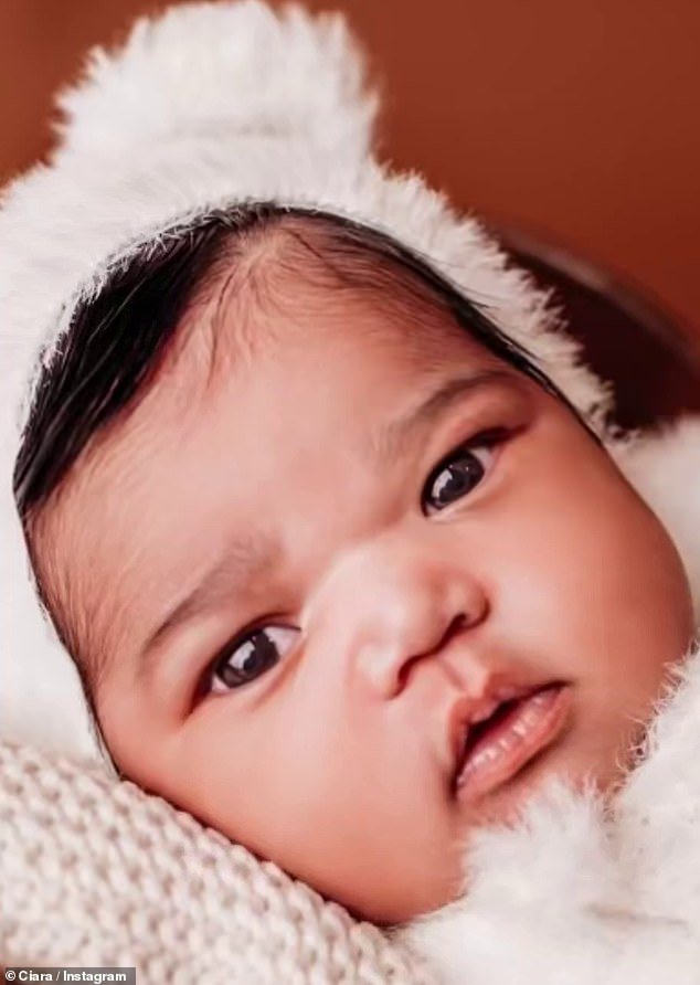 Ciara and Russell Wilson's new baby girl Amora was so cute when she appeared in her very first photo shoot