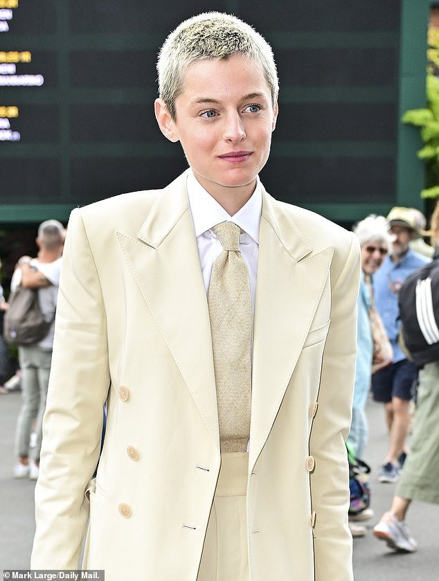 I heard that Emma Corrin (pictured at Wimbledon in 2023) wants to be called Mx Corrin from now on instead of Miss or Ms, as some feminists used to prefer