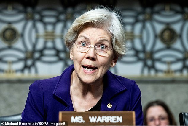 Senator Elizabeth Warren of Massachusetts led a coalition of lawmakers seeking information from the Biden administration on the US response to Israel's war in Gaza
