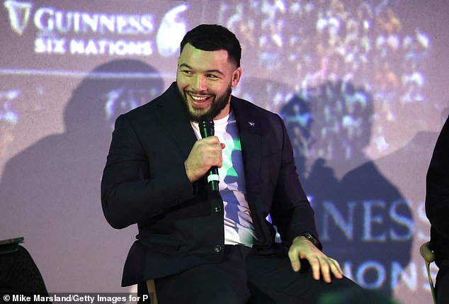 Ellis Genge, pictured at the premiere of Netflix's rugby docu-series 'Full Contact', spoke about how rugby can use the show to 'boost' the game's profile