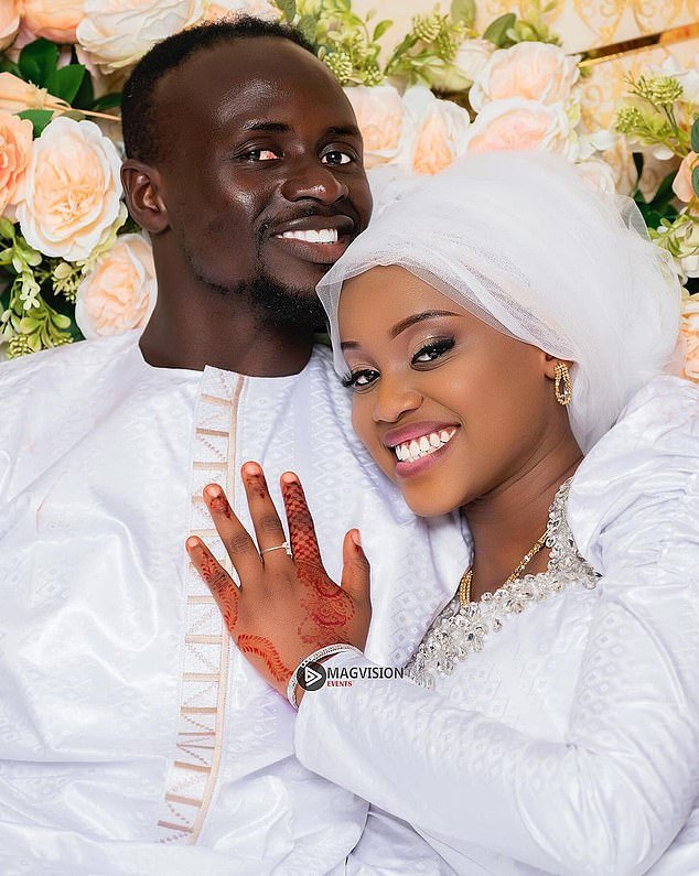 Tamba is reportedly 19 years old and both the bride and groom are wearing all white on their special day