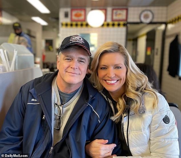 Sean Hannity, pictured with girlfriend and fellow Fox News host Ainsley Earhardt, has permanently moved from New York to Florida, he revealed on Tuesday