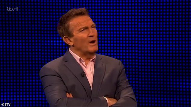 While Gladiators aired on BBC One, Bradley also appeared on ITV a few hours later on both The Chase (pictured) and Bradley Walsh & Son: Breaking Dad.