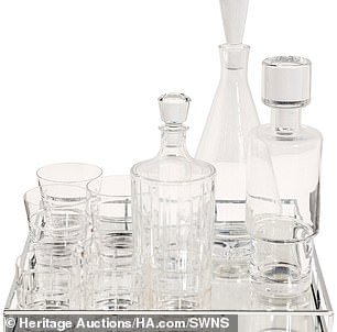 Logan Roy's Waystar RoyCo office carafe set will also be available for purchase